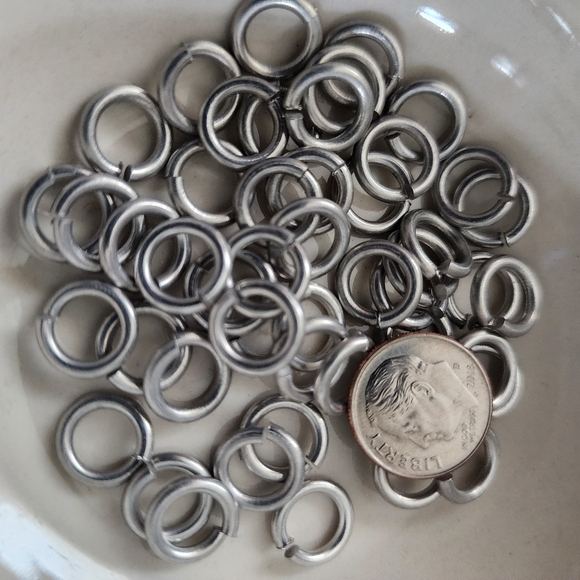 Silver Jump Rings 45 10mm Beads.Jewelry Making Crafts DIY‎ Findings BC152 - Picture 2 of 2